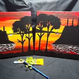 (Bundle) sunset lake